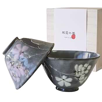 茶碗 田田 武 作 陶芸作品 木箱付き 新品 たち吉 清水焼 御鷹野茶碗 5客 飾り木箱付き 湯呑み茶碗